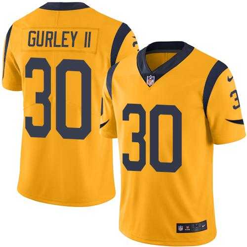 Nike Men & Women & Youth Rams 30 Todd Gurley II Yellow Limited Color Rush Jersey,We sell and wholesale Nike Men & Women & Youth Rams 30 Todd Gurley II Yellow Limited Color Rush Jersey on line form chian!